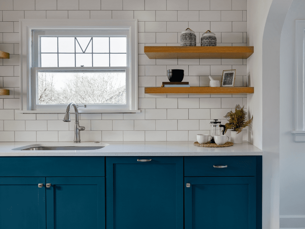 Stock Image of Subway Backsplash