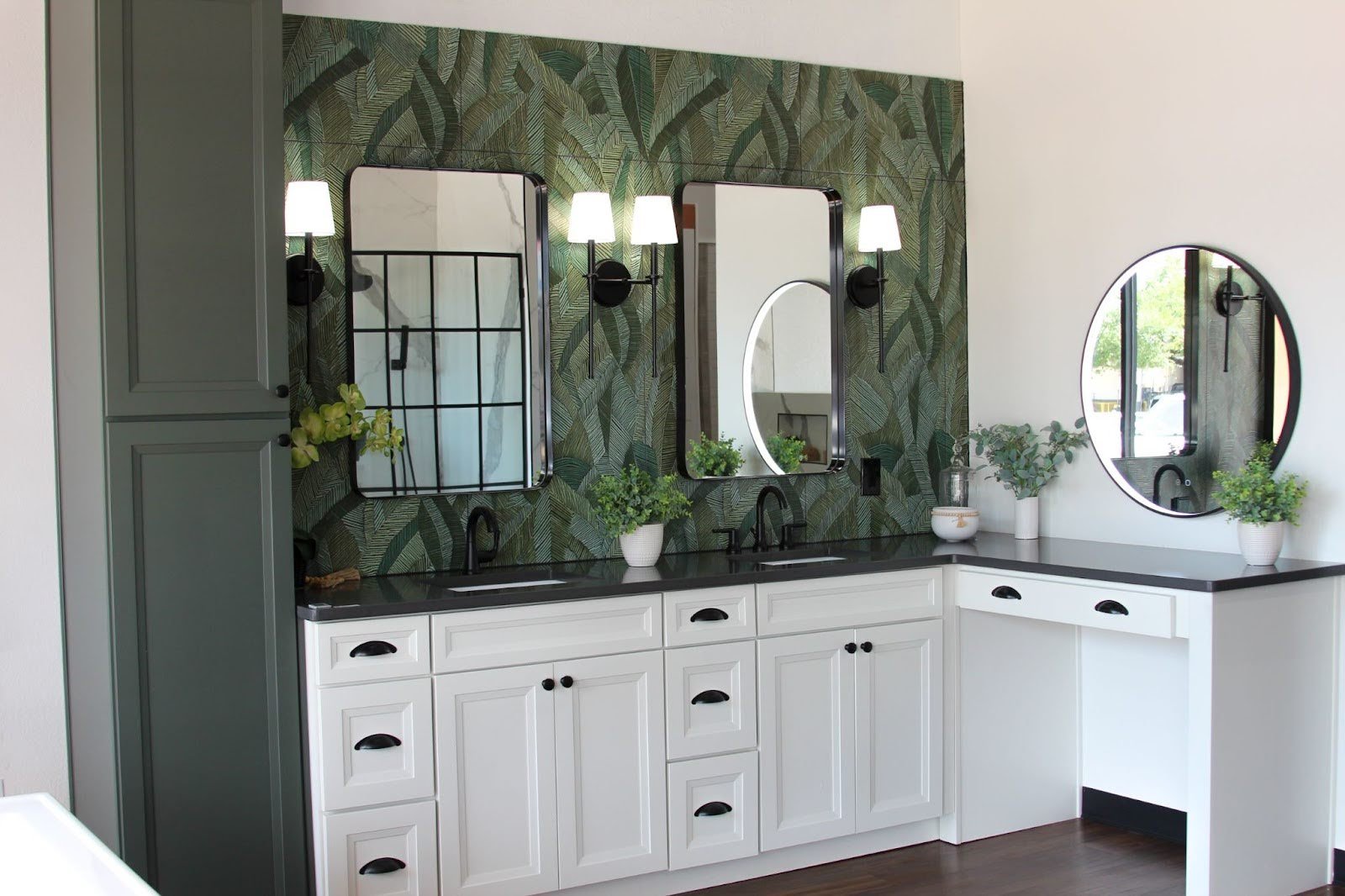 modern farmhouse bathroom remodel in san antonio