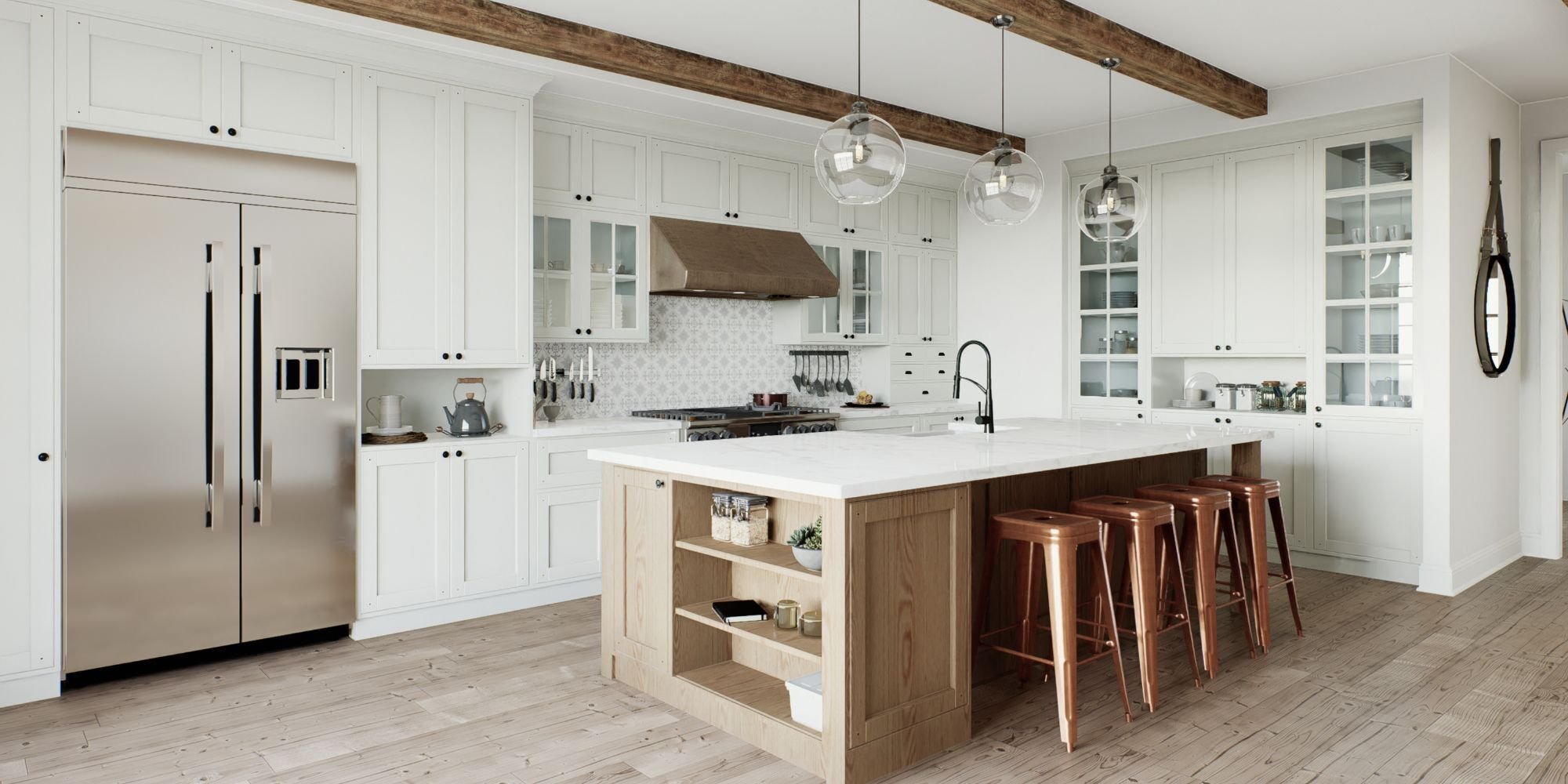 View of Modern Farmhouse Design Ideas for San Antonio Kitchens