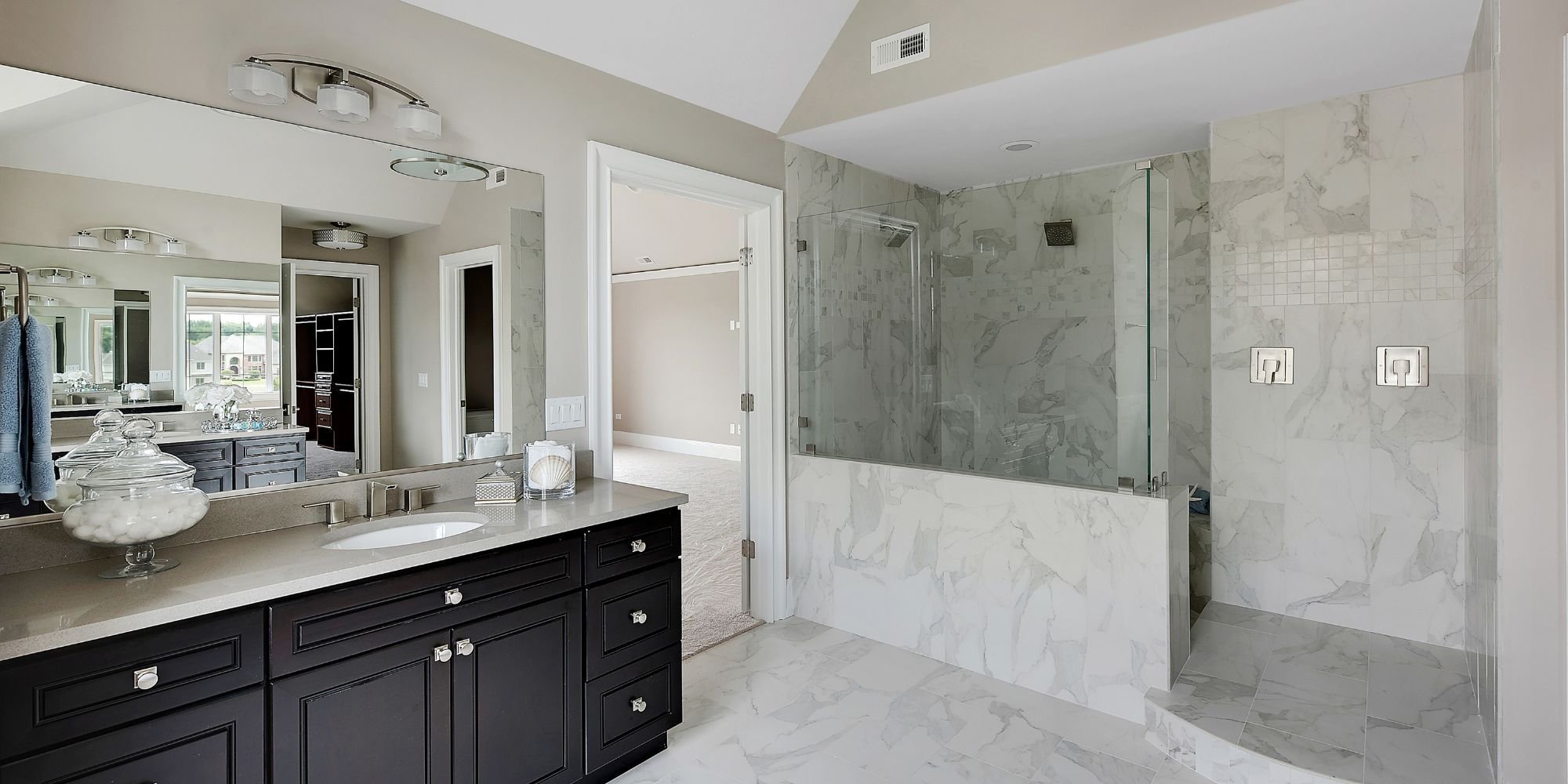 san antonio bathroom remodel with large walk in shower