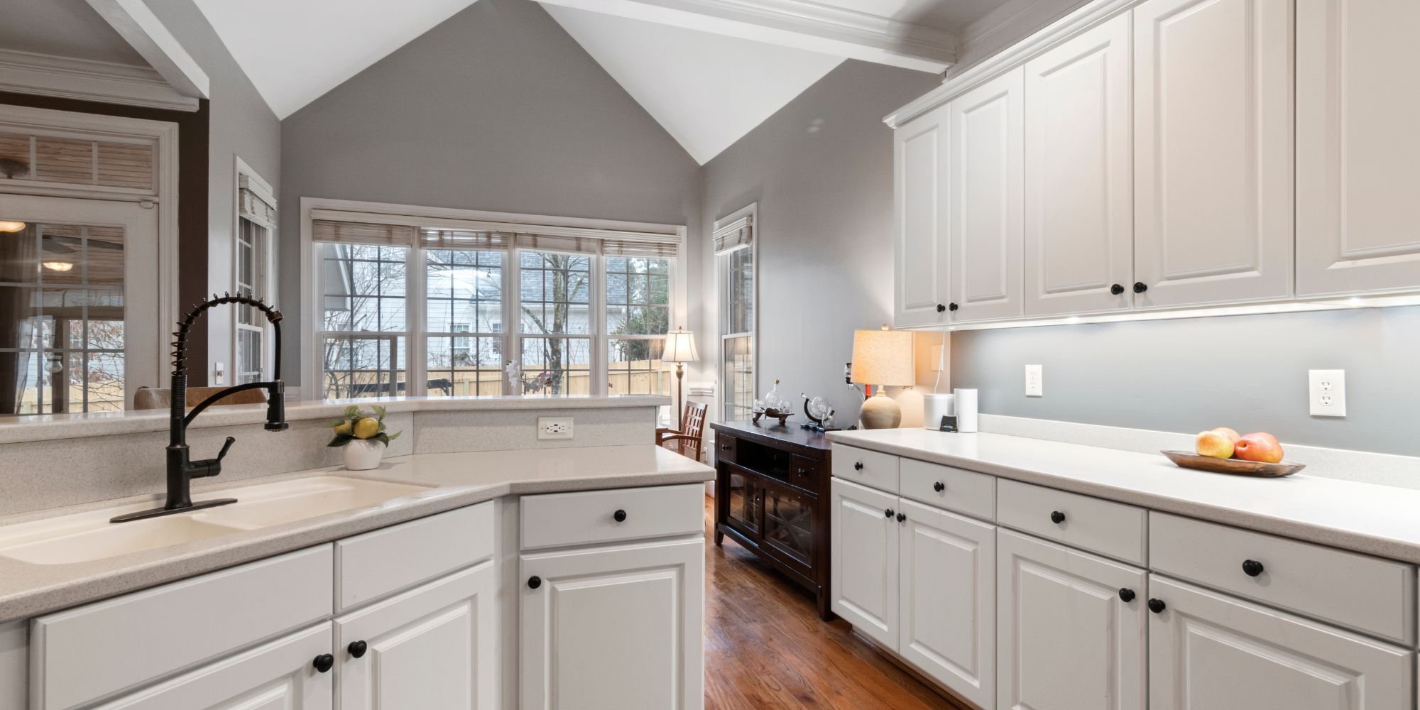 white shaker cabinets in a san antonio texas kitchen remodel