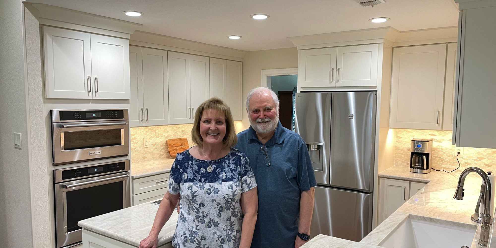 The Garzas in their San Antonio Kitchen Remodel